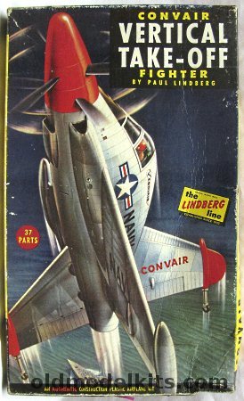 Lindberg 1/48 Convair XFY-1 Vertical Take-Off Fighter, 526-98 plastic model kit